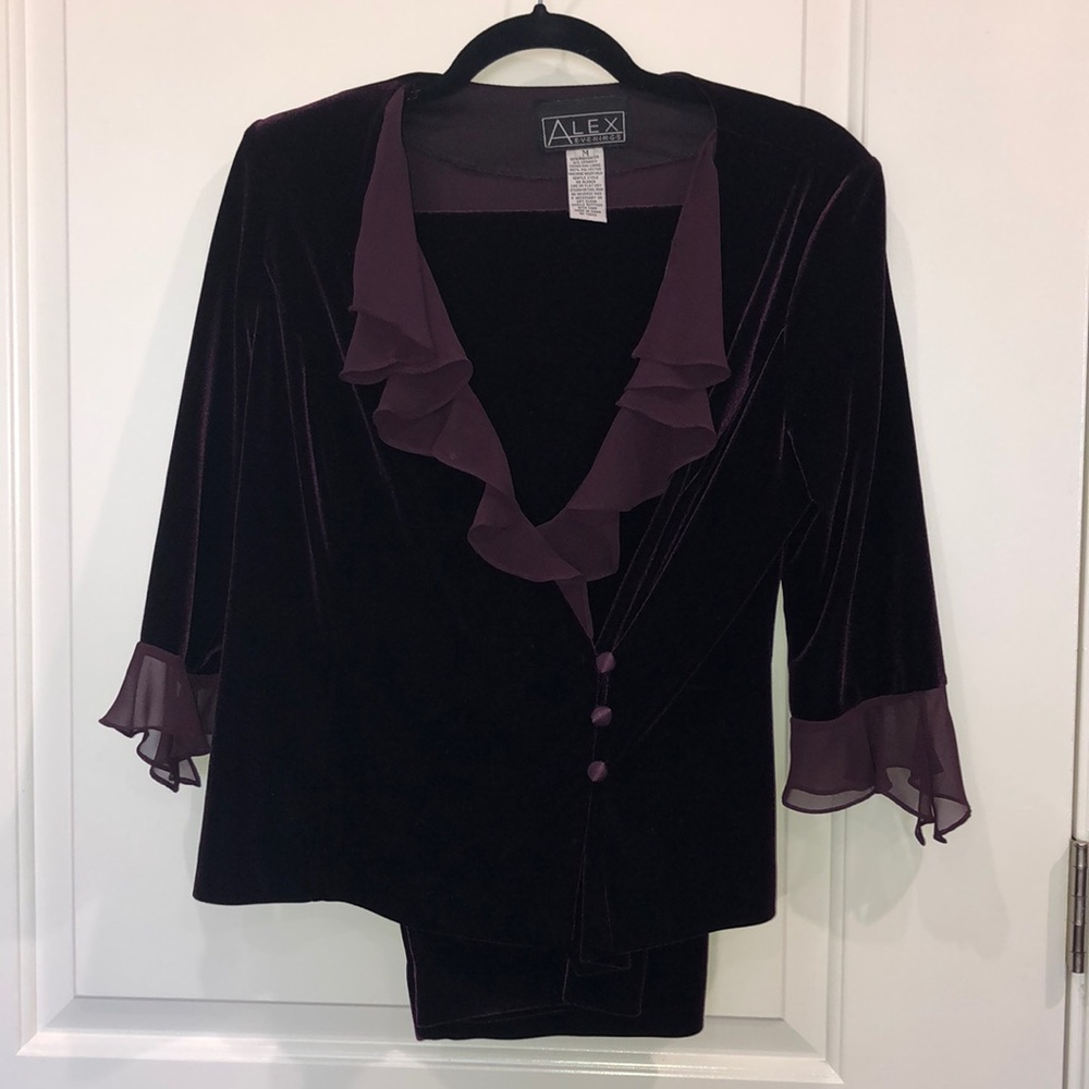 Alex Evenings Velvet suit